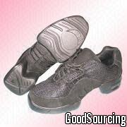 DS01 Dancing Sneakers with Suede/Mesh Upper and PU Sole