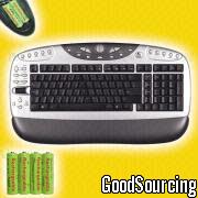 KBS-26 Full Office Wireless Keyboard with 33 Individual Keys, 12 Office Keys and 4 Office Easy Keys