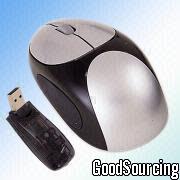 HFD5010 Mini RF Optical Mouse with Detachable Mini USB RF Receiver, Indicating Low Power