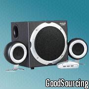 DLS-2101 Computer Multimedia Speaker System with Two Subwoofers (30Hz - 150Hz) and a Speaker (150Hz - 18kHz)