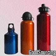 ALS-300 Aluminum Water Bottles with Straight / Round Shoulders in Various Capacities