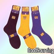 AS1010-new Men's Pile Crew Socks in Various Colors and Patterns