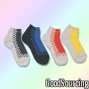 AS1019 Men's Pile Sneaker Socks Made of 32s Acrylic/Cotton and 30/75 Spandex