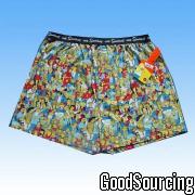 BXS-00001 Men's Cotton Boxer Shorts with Yardage Print