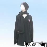 PF0033 Ladies' Winter Jacket with Matching Scarf, Cap and Headband