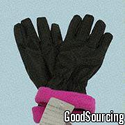 02-0076 Double-Faced Anti-pilling Polar Fleece Gloves for Ladies