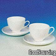 TF-001 World-Wide 8oz Bone China Cup and Saucer Sets Meeting European Standards A and B