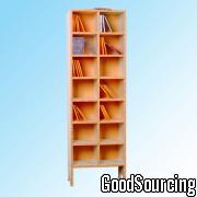 YH1336 Easy-to-Assemble CD Storage Rack Sized 40 x 20 x 155cm