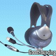 SK-USB-932MV Virtual 5.1-Channel USB Headset with On-Cable Volume Control