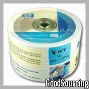 H1C52B-UN0GE HP Blank CDR 52x CD-R Color OPP with 80-Minute Capacity, 50 Pieces