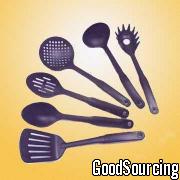 NKZ112 6pc Kitchen Utensil Set Plastic Handle