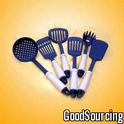 NKZ110 6pc Kitchen Utensil Set with Wooden Handle