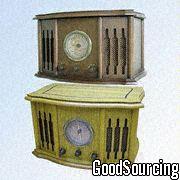 NR8300 Nostalgic Wooden AM/FM Stereo Radio with CD Player