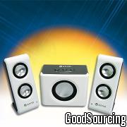 SW-103 Battery-Powered Portable Speakers with Low Voltage Indicator