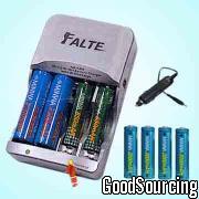 MW 1237F/20AA4 CamPlus-Falte AC & DC Dual input AA/AAA Ni-Cd/Ni-MH Battery Charger with Delta Voltage Control