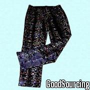 SRA70050P Ladies' Pants Made of Silk/Rayon Jacquard in Chinese Style