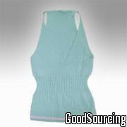 03015034 Tank Top Made of 65% High Twist Viscose and 35% Nylon without Sleeves for Girls