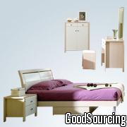 BP-180R,BZ-054R,BS-080R,BF-090E MDF Bedroom Set in a Paper Veneer