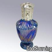 4765L Well-Crafted Fragrance Lamp made of Frosted Glass and Pewter