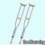 7022(M) Durable Crutches with 5 Hand-Grip Height Adjustments