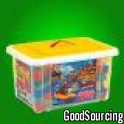 IQOK-233(JUMBO) Plastic Building Block Set Packed in Transparent Plastic Box