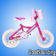 PEL3-53b Pink Metallic-gloss Children's Bicycle with Kitten Images