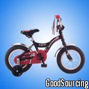 PEL4-17B Black Bicycle with Training Wheels Ideal for 2 to 4 Year Olds