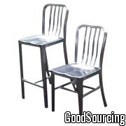 Full Aluminum Dining Chair/Bar Stool