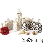 Glass Mosaic Storage Bottles