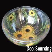 Plastic Dry Flower Salad Bowl