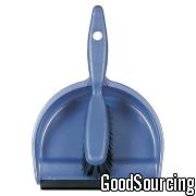 Rubber Tip Dustpan With Brush