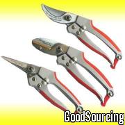 Well-Designed Byass and Anvil Pruning Shears with Soft TPR Grips