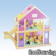 Wooden Doll Playhouse