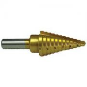 12 Step titanium step drill - 3/16