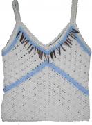 Ladies Hand Crochet w/ Beading Vest