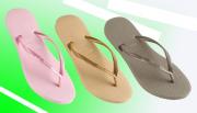 Metalic slim Flip flops