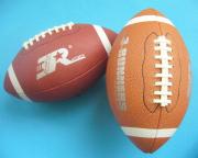 Machine-stitched PU American football