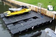 jet ski dock, jetty, jet ski port, driving on dock, jet ski platform