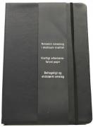 A5 lined PVC Note Book Black(A5 PVC黑色記事本)