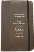 A6 lined PVC Note Book Brown(咖啡色A6間線PVC記事本)