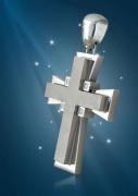 Stainless steel cross pendant