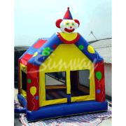 Enclosed Clown Bounce House