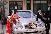 結婚花車-Benz豪華型四眼仔(銀色) 