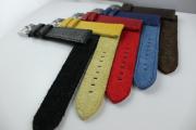 Soft leather strap with suede lining