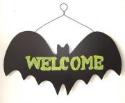  WOODEN BAT WALL PLAQUE