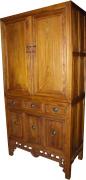 Wooden Grain Cabinet for Clothing Rack Cabinet with 6drawers