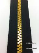 Golden Plastic Teeth Zipper