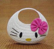 Hello Kitty Water Hyacinth Bag