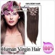 100% Brazilian Human Virgin Hair Extensions Silk Straight  