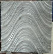 Natural Stone 3D White Carrara White Wavy Wall Tile